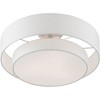 Livex Lighting Meridian 3 - Light Semi-Flush Mount in  Brushed Nickel - 2 of 4