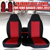 GOTGELIF 2Pcs Breathable & Comfy Fabric Front Seat Covers for Ford Ranger 2004-2012 - 2 of 4