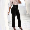 Women's High Waist Dress Pants Business Casual Work Flared Leg Elegant Trousers - 4 of 4