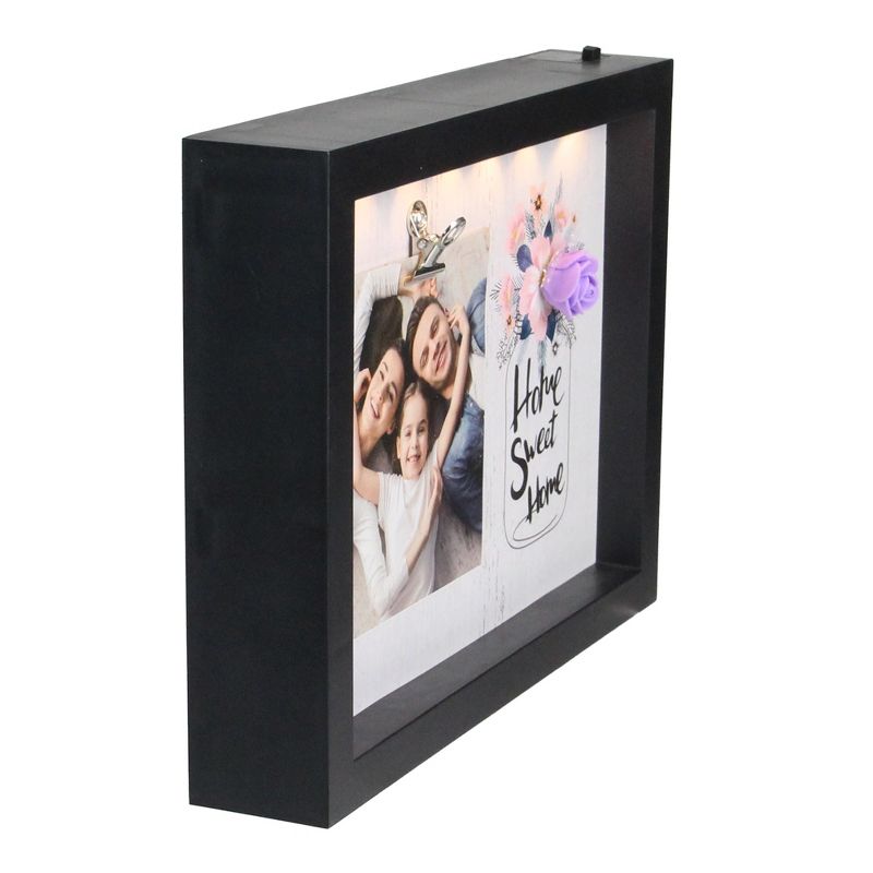 Northlight LED Lighted Home Sweet Home Picture Frame with Clip - 4" x 4", 4 of 6