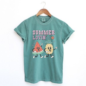 Simply Sage Market Women's Summer Lovin' Fruit Short Sleeve Garment Dyed Tee - 1 of 3