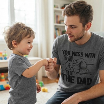 Мужские футболки Crazy Dog T-Shirts, Inc. Mens Funny T Shirts You Mess With The Kid You Get The Dad Sarcastic Fathers Day Graphic Novelty Tee for Men - Crazy Dog Men's T Shirt Gift for Dad L — фото 4