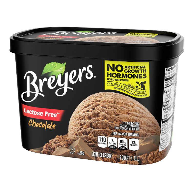 Breyers Lactose Free Chocolate Ice Cream - 48oz, 5 of 8