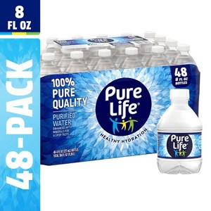Pure Life, Purified Water, 8 Fl Oz, Plastic Bottled Water, 48 Pack Unflavored 384 Fl Oz (Pack of 1) - 1 of 4