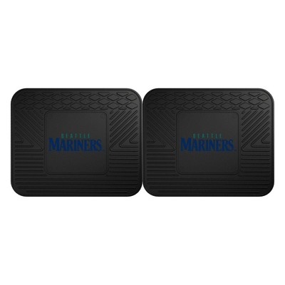 MLB Seattle Mariners Back Seat Car Mat Set - 2pc