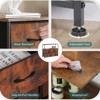 GlasFlength TV Stands and Consoles, Tall Dresser Fabric Storage Tower, Wood Top for Kid Room, Closet, Entryway, Nursery, Brown 38"*11.8"*30.7" - 3 of 4