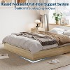 COZONY California King Solid Wood Platform Bed – Floor-Standing Minimalist Frame with Wooden Slats, Easy Assembly - 3 of 4