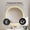 32''Round Bathroom Mirror-Wall Mount Vanity, Anti-Fog,Makeup Mirror for Bedroom & Bathroom,Mirror for Modern Home Decor - 2 of 4