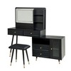 JUJABU Modern Expandable Vanity Table with Lighted Mirror, Storage Drawers, Cabinet & Built-in Power Outlet - 2 of 4