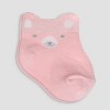 Carter's Just One You®️ Baby Girls' 8pk Bear Ankle G Socks - Pink - image 2 of 2