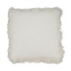 Saro Lifestyle Wildly Cozy Llama Fur Poly Filled Throw Pillow with Lamb Fur Border - 2 of 2