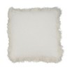 Saro Lifestyle Wildly Cozy Llama Fur Poly Filled Throw Pillow with Lamb Fur Border - image 2 of 2