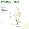 Unique Bargains Artificial Stems Home Wedding Decoration Headdress Wreath Orchid Fake Flower 15 Pcs - 2 of 4