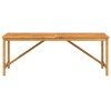 vidaXL Garden Dining Table Wood Brown Solid Acacia Wood 35.4x35.4 in - 3 of 4