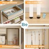 Besiter 60" Kitchen Baker's Rack with LED Light 6-Tier Microwave Stand with Storage Drawer Cabinet & 8 Hooks - 3 of 4