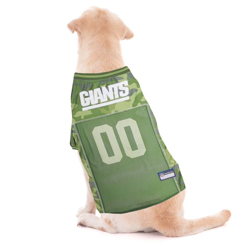 NFL New York Giants Pets First Camo Pet Football Jersey - Camo L, 3 of 4