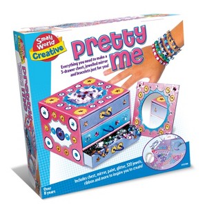 Small World Toys Pretty Me Jewelry Box Kit - 1 of 3