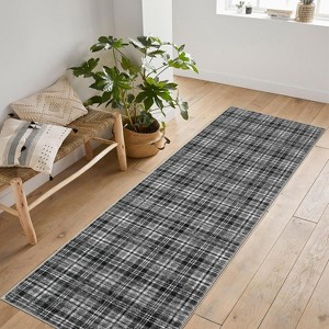 Non-Slip Machine Washable Runner Rugs Low Pile Area Rugs Non-Shedding Foldable Floor Mats for Hallway, Bathroom Kitchen - 1 of 4