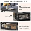 CAVINAS 47 Inch Modern Coffee Table with Storage Shelf,Rectangle Center Table for Living Room,Small Spaces - 4 of 4