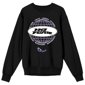 No Fear Oval Logo Adult Black Crew Neck Long Sleeve Sweatshirt - 1 of 3