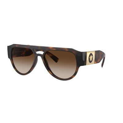 Versace VE4401 57mm Man Pilot Sunglasses Brown Gradient Dark Brown Lens