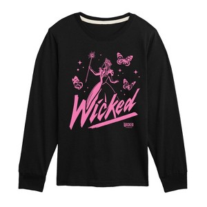 Boys' - Wicked - Sketch Glinda- Youth Long Sleeve Graphic T-Shirt Long Sleeve Graphic T-Shirt - 1 of 3