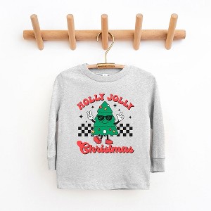 The Juniper Shop Holly Jolly Christmas Tree Youth Long Sleeve Tee - 1 of 3