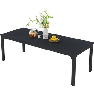 Vynxaria Large Rectangle Dining Table, Modern Kitchen Dinner Table for Family Gatherings, Dining Room Furniture - 1 of 4