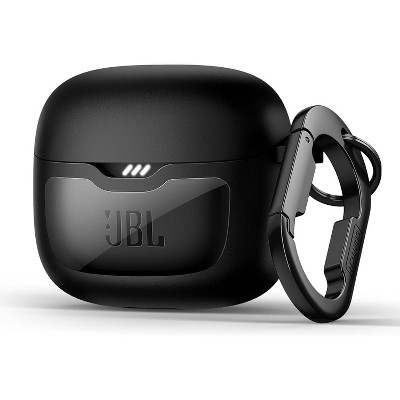 SURITCH Magnetic Bumper Case Compatible with JBL Tune Flex Earbuds, Rugged Shockproof Protective Covers with Magnetic Lid Lock & Carabiner