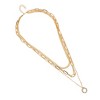 SOHI Women's California Gold The Halo Snakechain Multi-Layer Necklace - 2 of 4