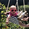 Costway Baby Canvas Hanging Swing Cotton Hammock Toy for Toddler BluePink - 4 of 4