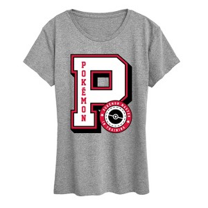 Women's - Pokémon - Pokémon Collegiate Letter Short Sleeve Graphic T-Shirt - 1 of 4