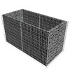 vidaXL Gabion Raised Bed Steel 70.9"x35.4"x39.4" Silver - 3 of 4