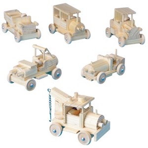 Unfinished Classic Cars of Yesteryear, Unassembled (Set of 6) - 1 of 1