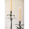 Decorative Iron Palms Taper Candle Holders – Set of 3 Patina by Kalalou - 3 of 4