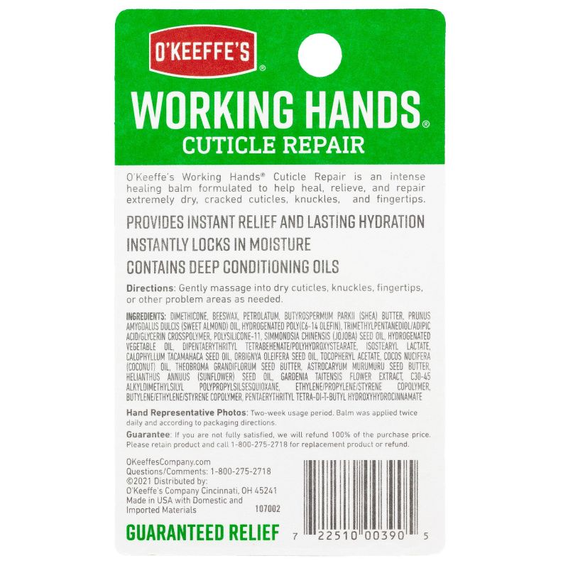 O&#39;Keeffe&#39;s Working Hands Cuticle Repair Hand Lotion Unscented - 0.38oz, 2 of 5