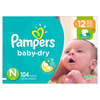 pampers newborn diapers target