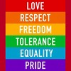 Adult Design By Humans Pride Rights Motto By PINHEAD66 T-Shirt - 2 of 2
