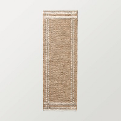 Honeybloom Neutral Flatweave Runner, 2x7, Grey, Cotton Sold by at Home