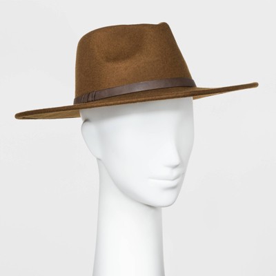 cheap brown fedora hat