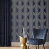Lagom Geo Navy Blue and Rose Gold Geometric Paste the Wall Wallpaper - 2 of 4