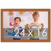 PosterPalooza | Slim Profile Brown Picture Frame - UV Acrylic, Backing Board, Hanging Hardware Included - 2 of 4
