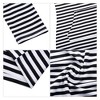 Women Casual Cotton Pullover Stripe Pocket Slim Keen Length Pullover Hoodie Dress - 4 of 4
