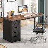 JUJABU 47-Inch Computer Desk with 5 Drawers, Home Office Storage, Modern Simple Small Space Study Writing Table - 4 of 4