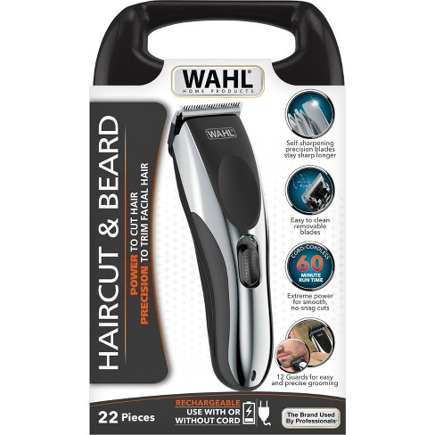 Hair & Precision Cordless Trim Haircut With Wahl - Power Facial Target 9639-2201 Cut : To Beard And