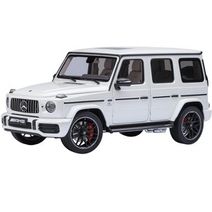 2019 Mercedes-Benz AMG G63 Brilliant White Metallic 1/18 Model Car by Autoart - 1 of 4