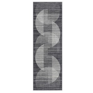 COZONY Washable Geometric Rug, Modern Non-Slip Carpet for Living Room and Dining Room - 1 of 4
