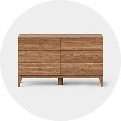 Simple Cut Out Handles 6 Drawer Dresser Riviera - Saracina Home : Target