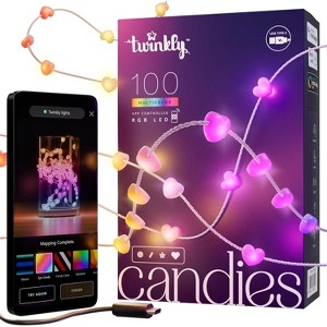 Twinkly Candies RGB Lens Light String, 6cm Lamp Spacing, BT+ WiFi, IP20 - USB-C Powered - 1 of 1
