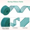 Unique Bargains Burlap Wired Edge Durable Thick Fabric Ribbons for DIY Crafts 1 Pc - 2 of 4